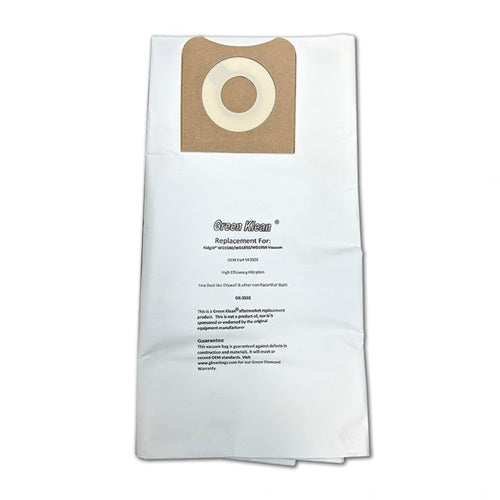 2 Shop Vac Vacuum Part GK-3502 / Paper Bags Rigid Hi Efficiency, 2PK, WD1450, 1850 1950
