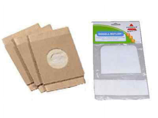 3 Bissell Vacuum Part 32023 Canister / Paper Bags, 3580, 3PK, Butler No Longer Available