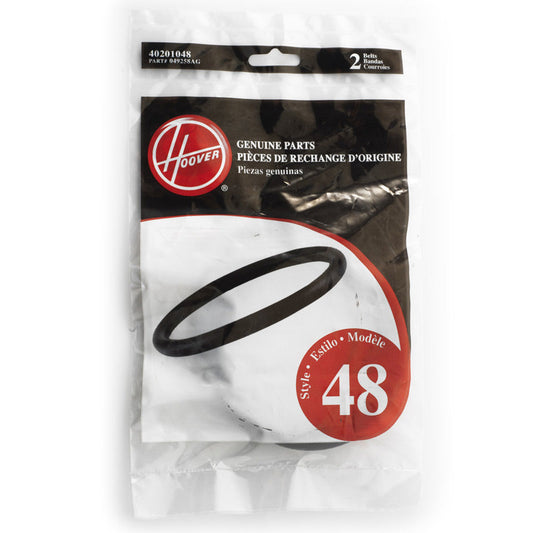 2 Hoover Vacuum Belts 40201048 / Type 48, Blister 2PK, Convertible