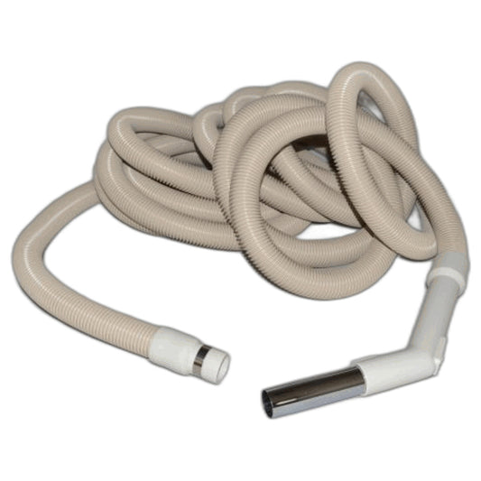 1 Fit All, Central Vac Vacuum Hose 06-1105-06 / COMPLETE-30FT, White, Central Vac, Crush Proof