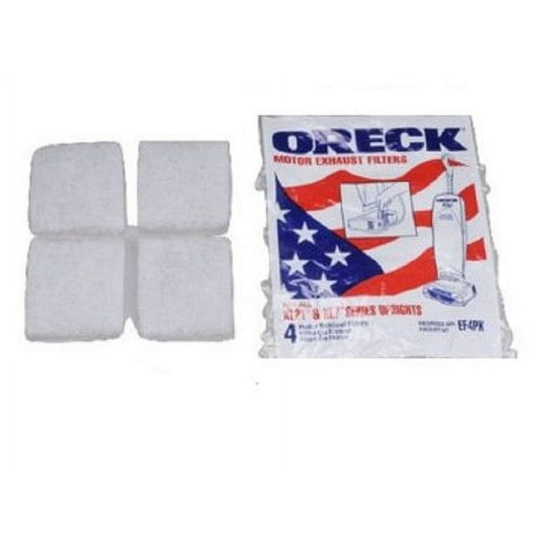 4 Oreck XL21 UPRIGHT MOTOR (4PK) Vacuum Filters EF4PK Upright