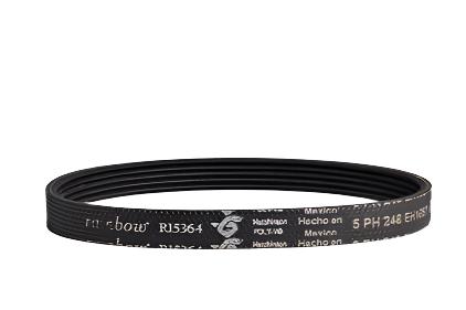 1 Rexair - Rainbow Vacuum Belt R15364B / Grooved Power Nozzle, Side Belte 2 Black