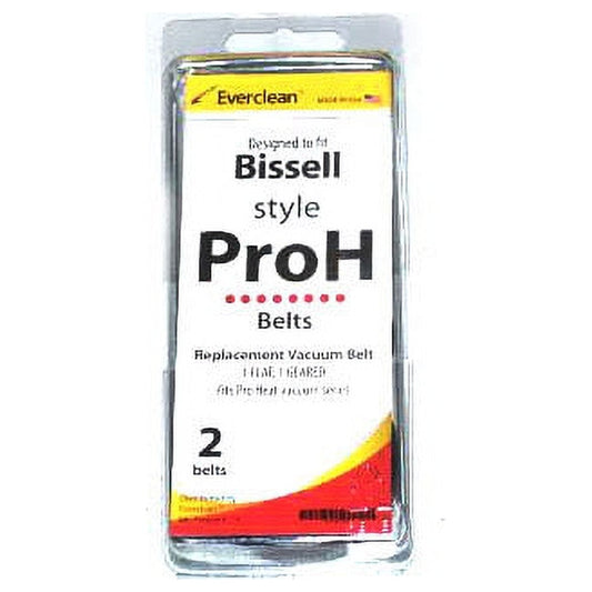 1 Everclean Vacuum Belt 18-3301-00 / Bissell Pro Heat, 1FLAT, 1GEARED, Bissell