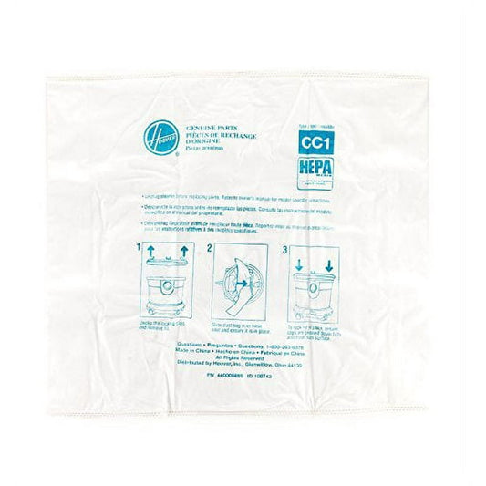 1 Hoover Vacuum Part 440005751 / Paper Bags CH32008 Tub Vac, 1PK Cc 1 Bags