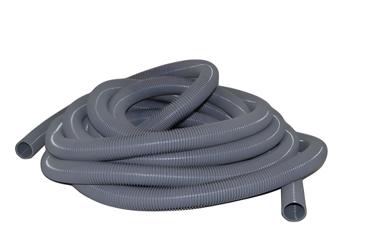 1 Fit All, Commercial Vacuum Hose 7815008006A / Gray 1 1 / 2 X 50' Crushproof