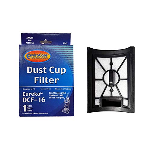 Electric Vac Eureka DCF16, Bagless Upright Vacuum Cleaner Hepa Filter and Foam Assembly # 947