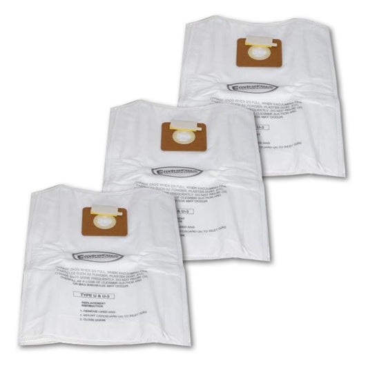 3 Panasonic Vacuum Part A816 / Paper Bags, U3, U6, 3PK, Allergen by EnviroCare