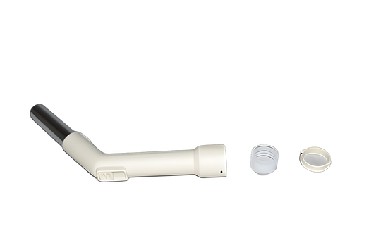 1 Fit All, Residential Vacuum Hose 32-1395-94 / Curved END-1 1 / Metal W / Repair Kit / White