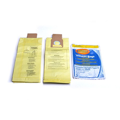 Electric Vac Replacement Part for Kenmore Paper Bag, 50688 HB Micro ENV 9 PK
