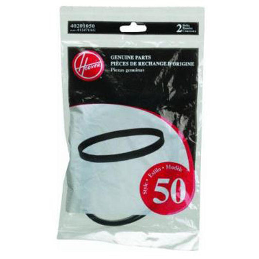2 Hoover Vacuum Belts 40201050 / 2PK Blister, 1100 Brush Rolldial A Matic