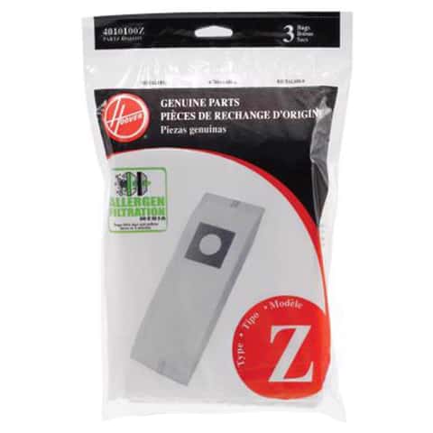3 Hoover Vacuum Part 4010100Z Upright Micro Allergen Filtration / Paper Bags, Z, 3PK, Micro
