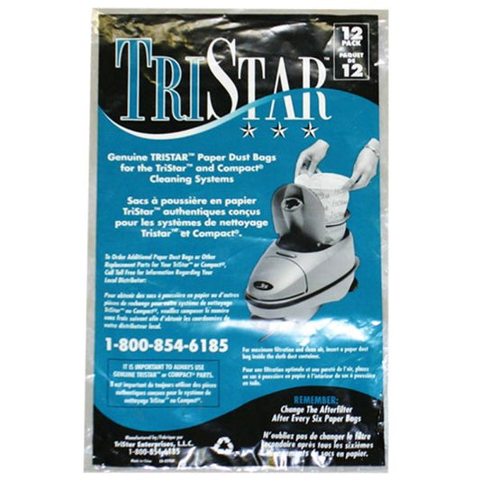 12 Tristar / Compact Vacuum Part 13-2400-05 / Paper Bags Compact, 12PK Discontinued / Please Use Alt Number