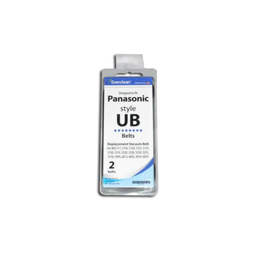 2 Panasonic Vacuum Belts 60-3104-06 Upright / Ub, 2PK, 5000 Series, Everclean
