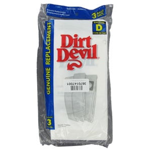 3 Dirt Devil Vacuum Part 3670146001 / Type D Bags (3 Pk) (6 Per Master)Alt Item Thing