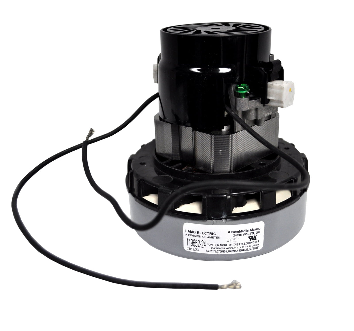 1 Ametek Vacuum Part 119652-24 / Motor, Lamb 5., 24VOLT, 1STAGE, Quiet Series