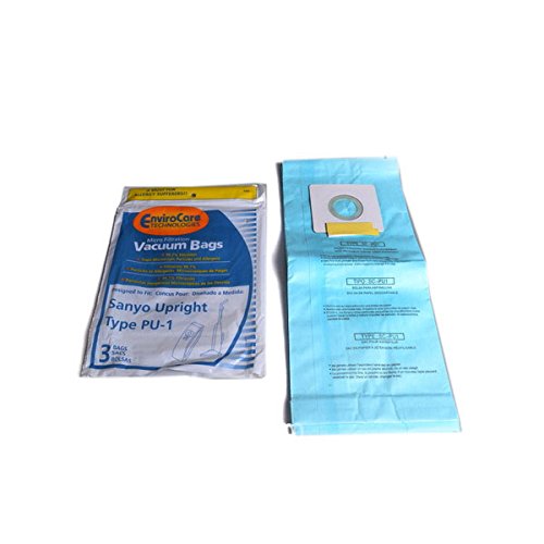 Electric Vac 12 Upright Pu-1 Vacuum Bags, LG Vacuum Cleaners, SC54A, SCA4, SCA41, SCA42, SCA4A, VU5545-65 by Sanyo