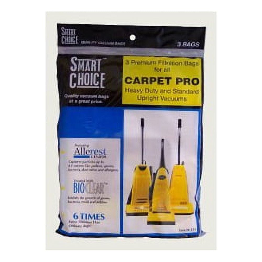 3 Carpet Pro Vacuum Part CPP-3 Upright / Paper Bags, 3PK / Use Alt Part Number No Longer Available