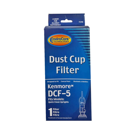 1 Kenmore Vacuum Filter F240 Upright HEPA Filtration / DCF-5 Bagless, Dcf 5