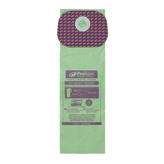 10 Proteam Vacuum Filters 103191 Micro Allergen Filtration / Paper Bags, Everest, 10PK, Micro