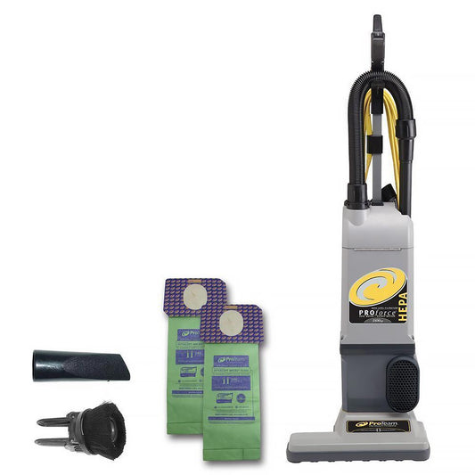 1 Proteam 1500XP PROFORCE W / TOOLS, HEPA, 15", GRAYHAS HEPA IN FRONT Vacuum Part 107252 HEPA Filtration