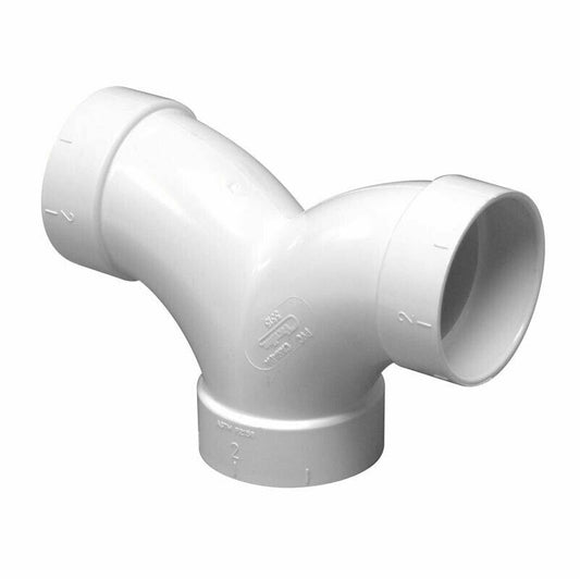 1 Canplas - Hayden Vacuum Part 765515W / 3-Way 90Â° Ell Hayden, Central Vac Fitting, Central Vac