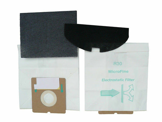 5 Hoover Vacuum Part 323 Canister / Paper Bags, R30 Plus, 5PK, Microcanister, Repl by EnviroCare