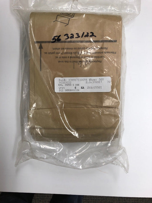 6 Advance Vacuum Cleaner Bags 323122 Upright / Paper Carpet Twin, 6PK
