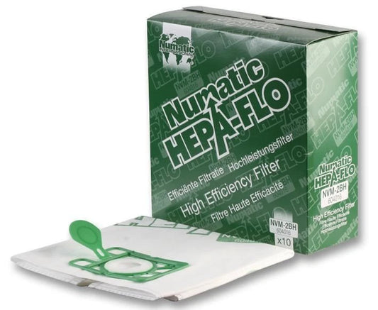 10 Numatic Vacuum Part 604016 Canister / Paper Bags 370 Series, 10PK Charles / George
