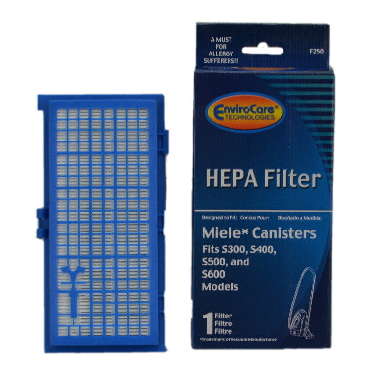 1 Miele HEPA CARTRIDGE, 300 SERIESW / CHARCOAL, FITS S7 UPRIGHT Vacuum Filter F250 Upright HEPA Filtration