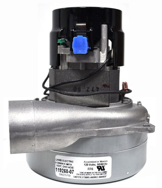 1 Ametek Vacuum Part 119260-07 / Motor, Lamb 2 Stage, 5., 120 Volt, Bypass W / Sealedbearings