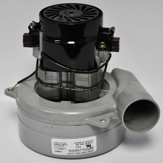 1 Ametek Vacuum Part 115961 / Motor (5.7 Dia.), 240V, 2 Stage, By Pass, B / B, W / Shoot
