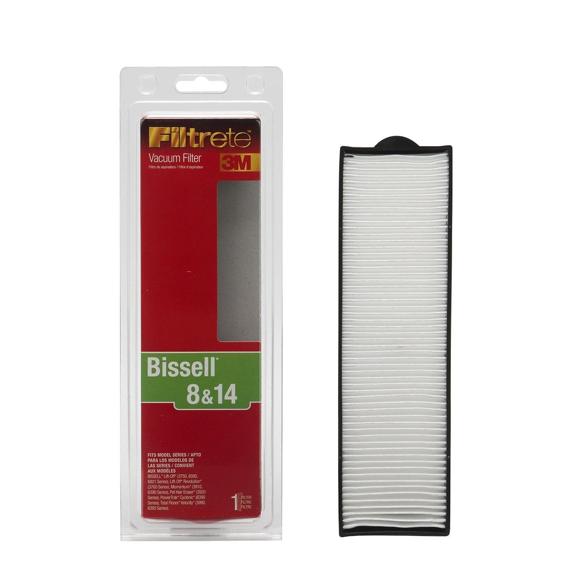 1 Bissell Vacuum Filter 66808A4 HEPA Filtration / 8, 14, Filtrete, 3M / Pleae Use Number No Longer Available