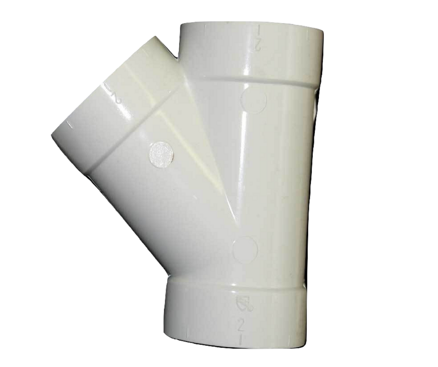 1 Canplas - Hayden Vacuum Part 765525W / Elbow Hayden, 45% Wye