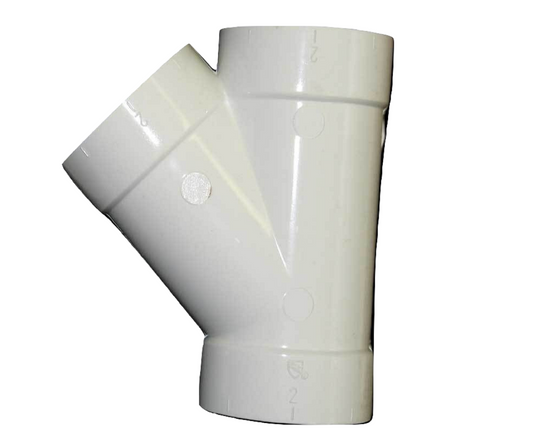 1 Canplas - Hayden Vacuum Part 765525W / Elbow Hayden, 45% Wye