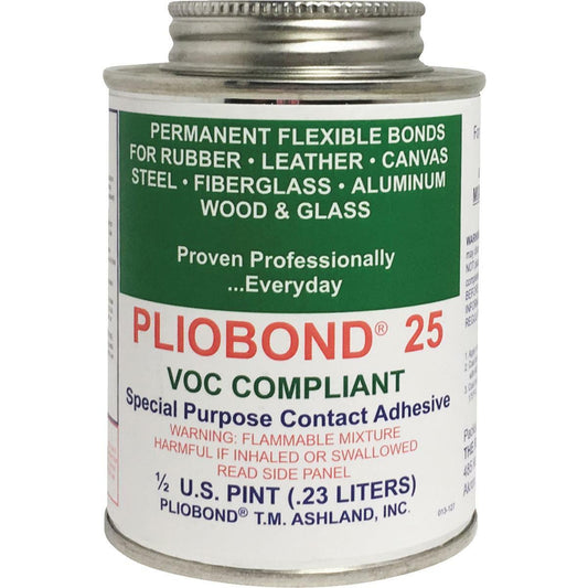 1 Fit All, Residential Vacuum Brush PBC25LV / Pliobond Glue, 1 / 2 Pint W / Voc Compliant