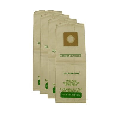 4 Bissell Vacuum Part BG44 / Paper Bags 101H, 102H, Top Fill, 4PK