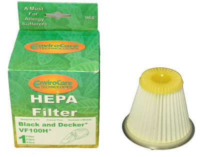 1 Black & Decker Vacuum Filter 968 HEPA Filtration / Charcoal, Decker VF100H No Longer Available