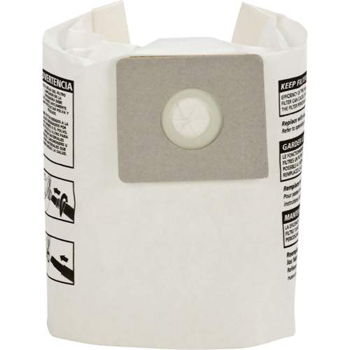 3 Shop Vac Vacuum Part 9066733 / Paper Bags, 3PK, 1.5 Gallontype A