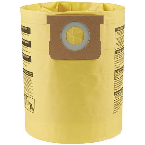 2 Shop Vac Vacuum Part 9067133 / Paper Bags, 2PK, High Eff, Drywall, 5, 6, 8 Galtype H