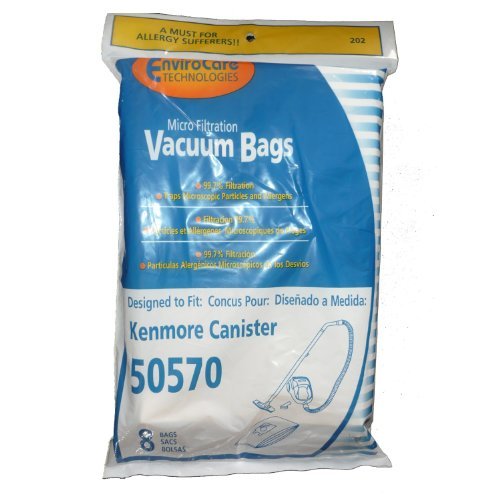 Envirocare Replacement Micro Filtration Vacuum Cleaner Dust Bags made to fit Kenmore Ultra Care 50570 Canister Vacuum Cleaners 24 bags