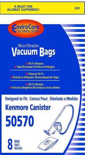 Euroclean Paper Bag, Style I 50570 Micro ENV 8PK
