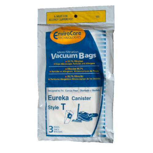 Replacement Vacuum Bag for Envirocare 61555A-6 - 133 Single Pack Replacement Vacuum Bag