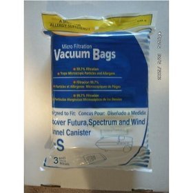 EnviroCare Replacement Micro Filtration Vacuum Cleaner Dust Bags made to fit Hoover Windtunnel Type S Futura, Spectrum, Power Max Canisters 3 bags
