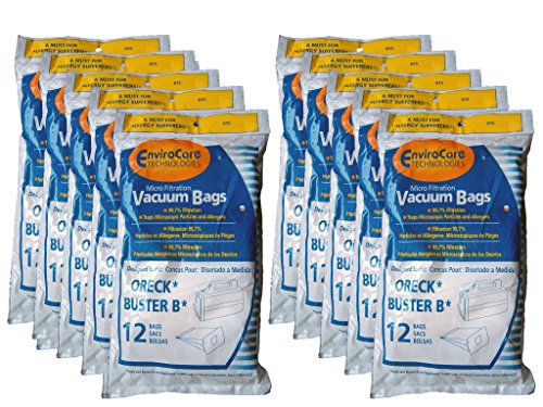 120 Oreck Buster B Allergy canister vacuum bags, Portable Canister Vacuum Cleaner, PKBB12DW, MCV-160,BB-1000-DB