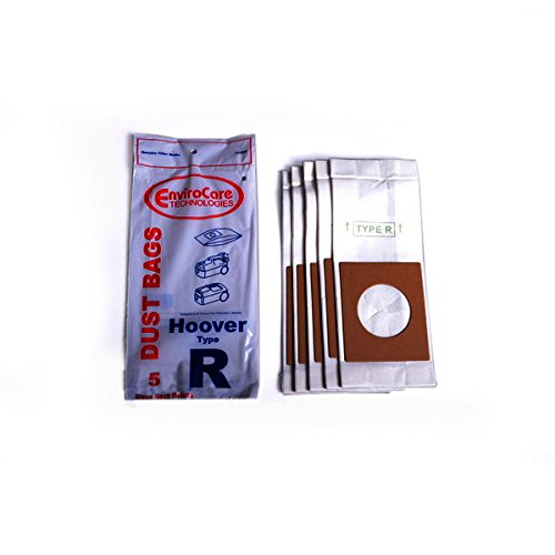 Replacement Part for Hoover Type R Spirit Canister Single Ply Vacuum 5 Paper Bags # compare to part 4010063R