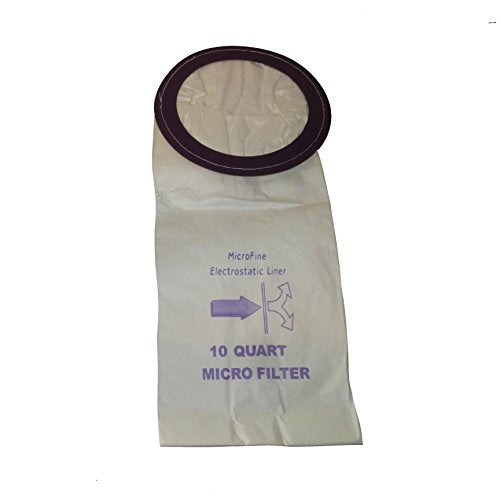 ProTeam 10 Quart Micro Filtration Backpack Vacuum Bags: 60 Bags
