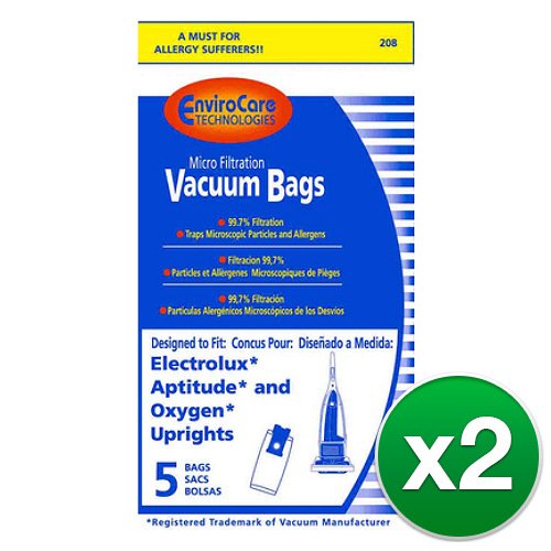 EnviroCare Replacement Vacuum Bag for EL204B / Type OX / 208 (2 Pack)