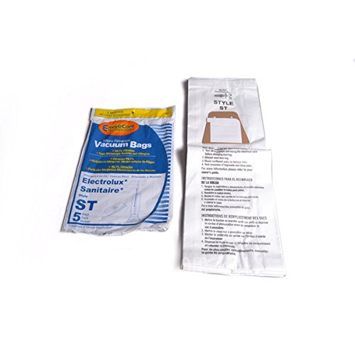 TVP Electrolux Sanitaire Style ST, Envirocare Upright Vacuum Cleaner Paper Bags 5PK # 161