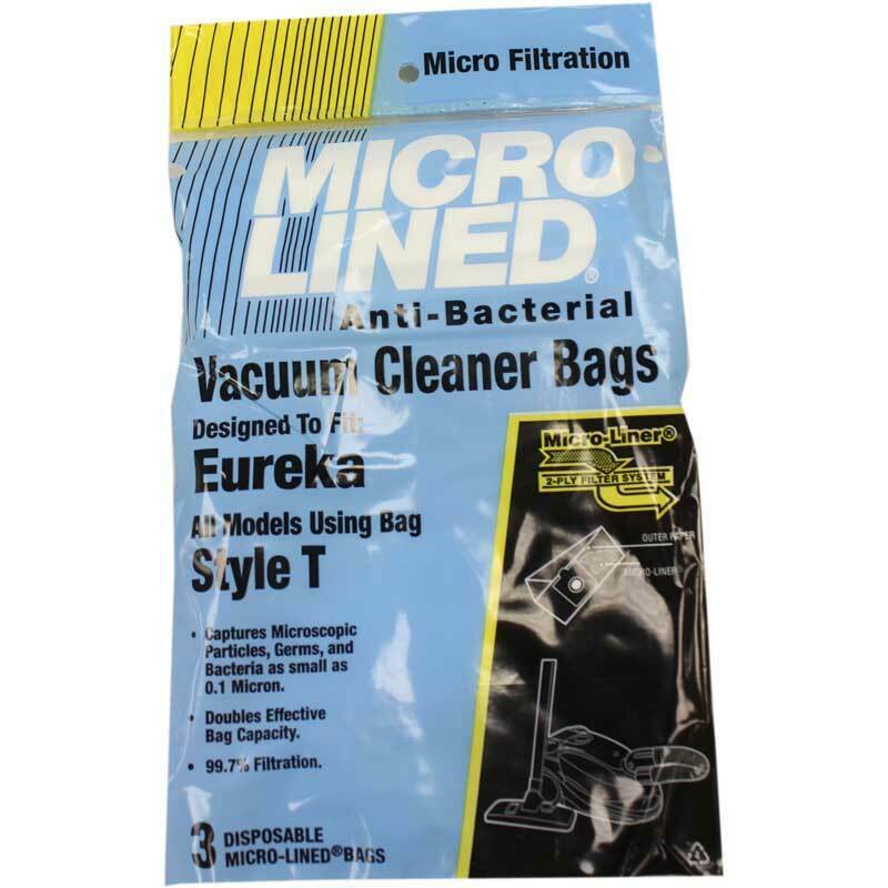 Eureka Style T Micro Allergen Vacuum Cleaner Bags by DVC Made in USA