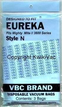 15 Eureka Mighty Mite Allergy Vacuum Style N Bags